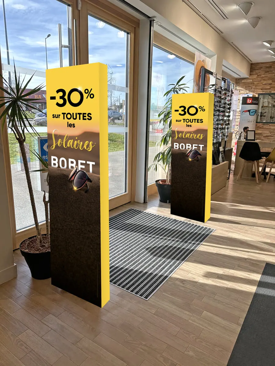 PLV pour optique Bobet